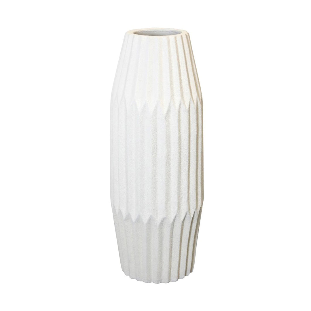 Textured Ceramic Container. FH: 36.5"H