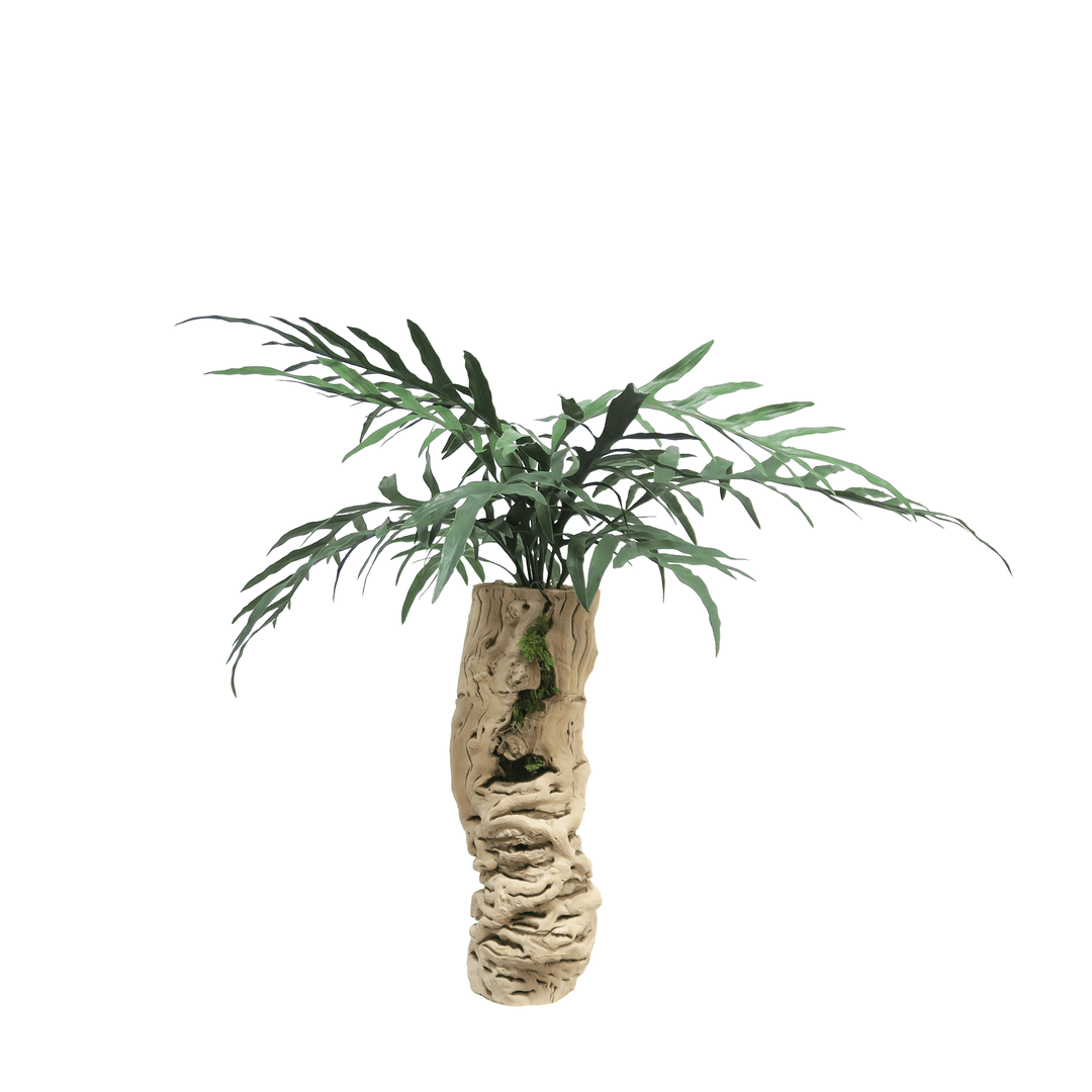 Java Fern in Grapewood Vase 32"H - LDF Silk