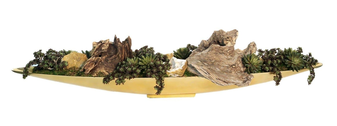 Driftwood Geodes Mixed Succulents in Container