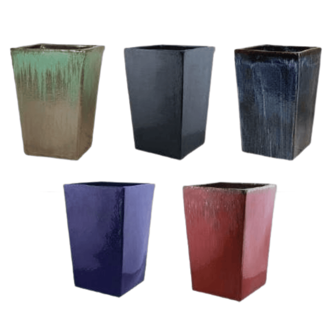 Short Tapered Square Ceramic - LDF SilkCONTAINERS