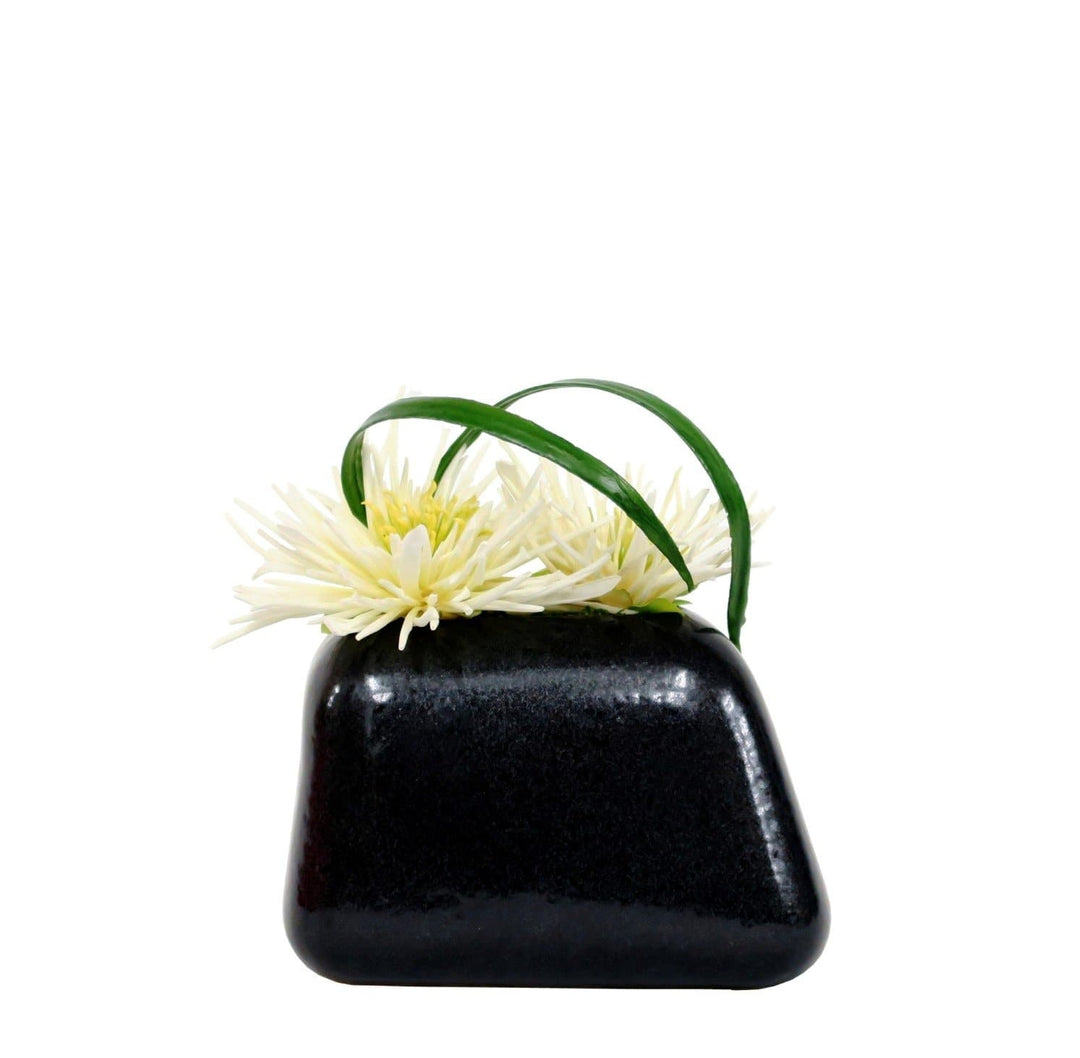 Spider Mums and Looped Leaf in Ceramic - LDF SilkFlorals