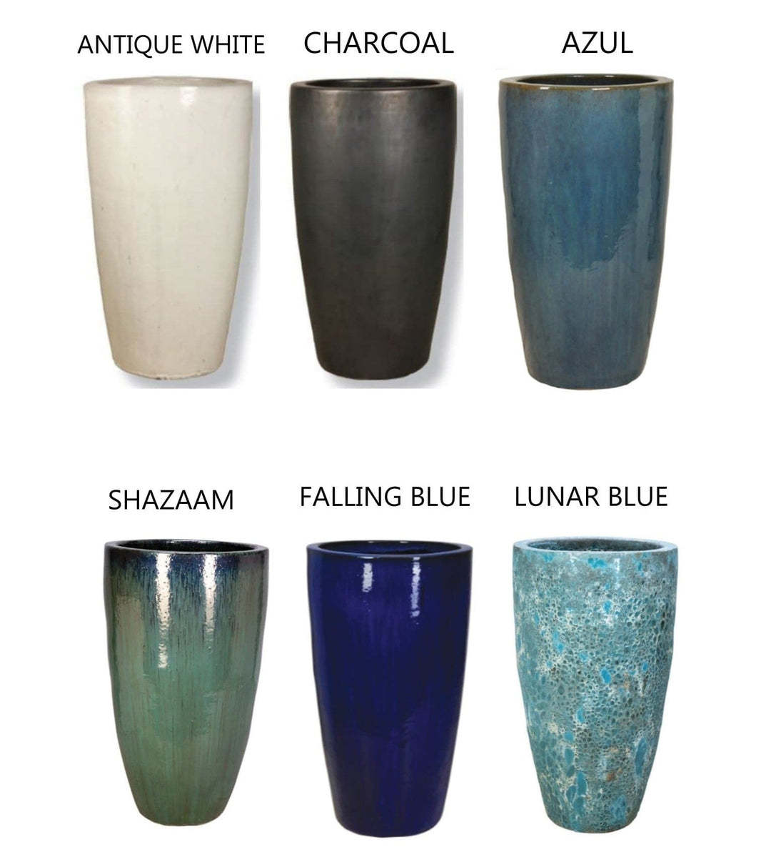 Tall Curve Round Ceramic - LDF SilkCONTAINERS