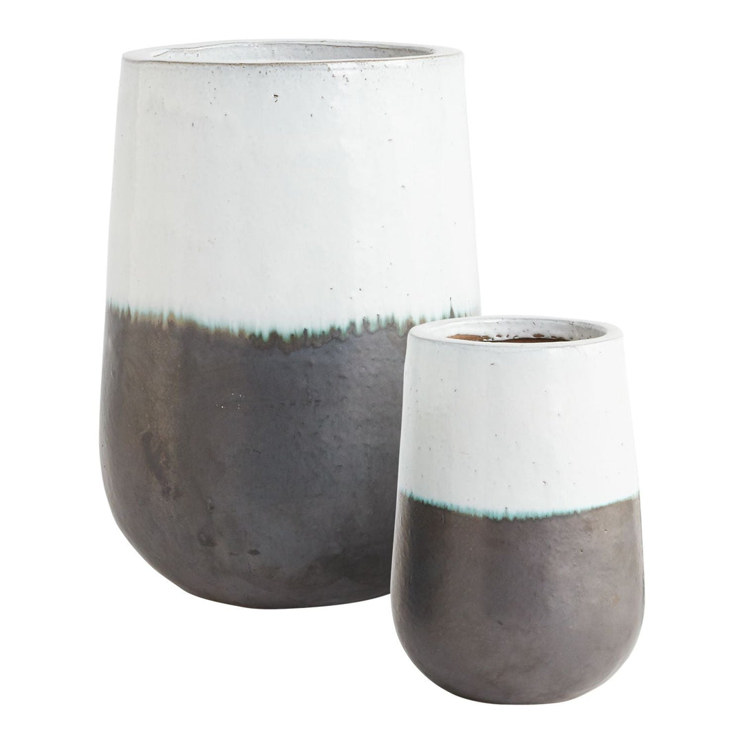 Two - Tone Round Ceramic Container - LDF SilkCONTAINERS