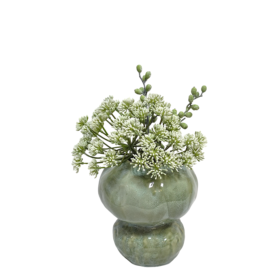 Dill and Berry Spray in Vase 11"H x 11"W x 8.5"D