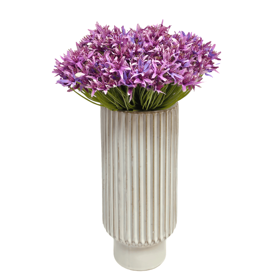 Allium in Vase 15"H X 10"DIA - LDF Silk