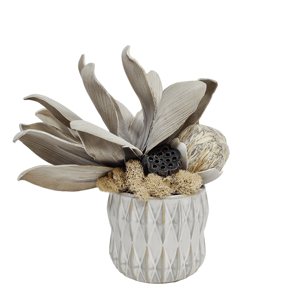 artichoke plant pot Artichoke Flower, Lotus Pod, in Ceramic Pot. 9.25"H – LDF Silk