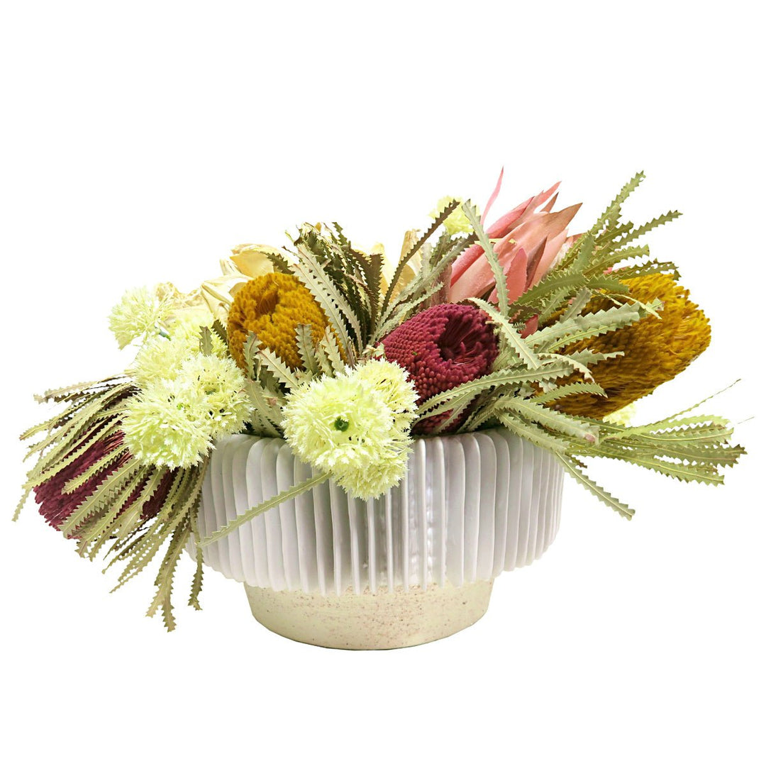 Banksia, Protea and Star Pod in Ceramic - LDF SilkFlorals