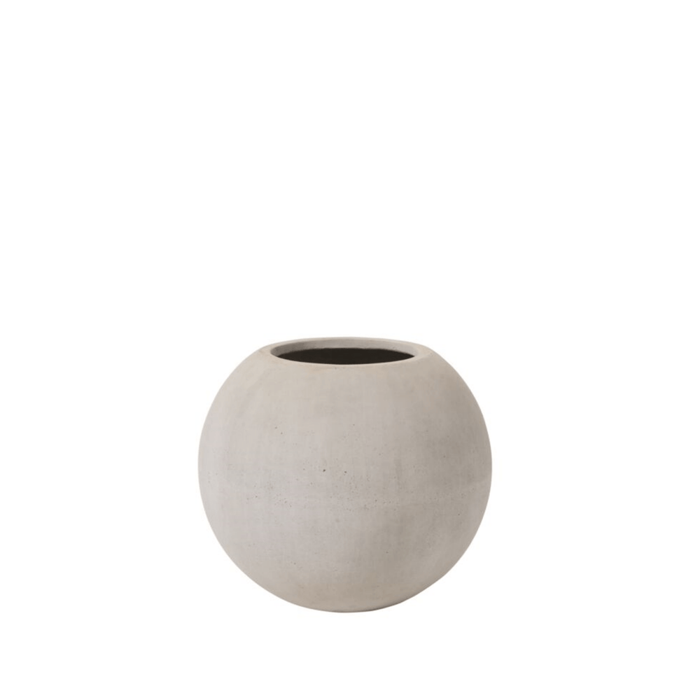 FIBERSTONE/CEMENT GLOBE PLANTER - 2 SIZES AVAILABLE - LDF Silk