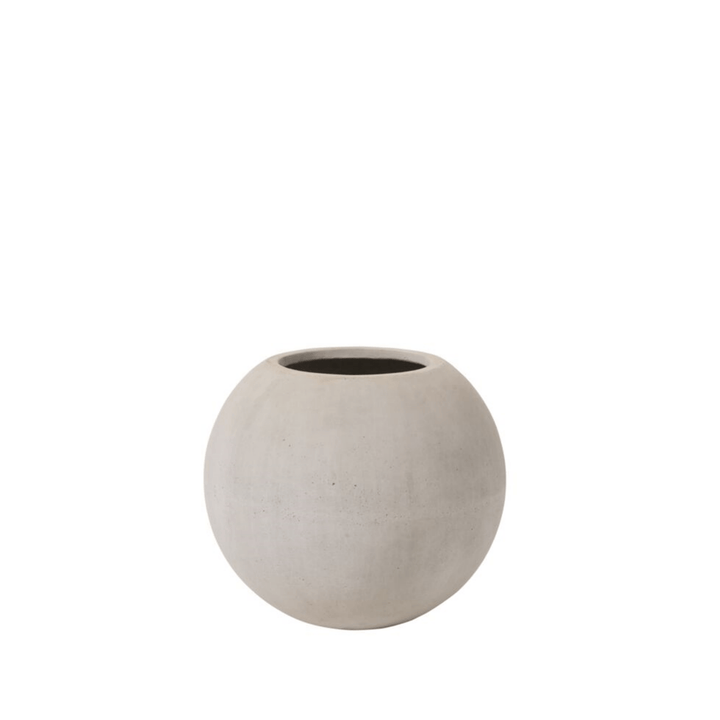FIBERSTONE/CEMENT GLOBE PLANTER - 2 SIZES AVAILABLE - LDF Silk