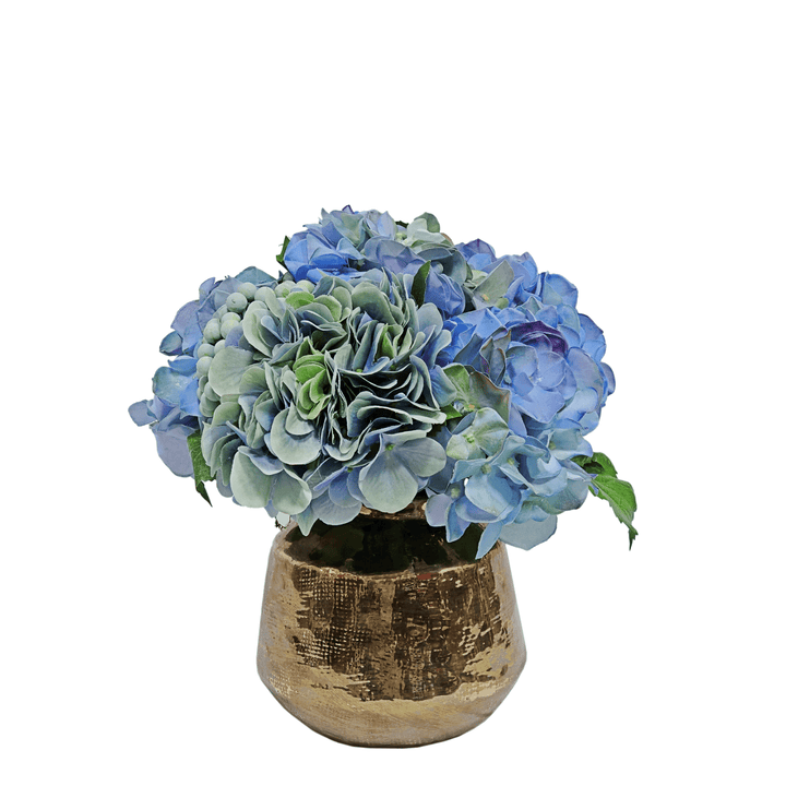 Hydrangeas and Berries in Ceramic FH: 12" - LDF Silk