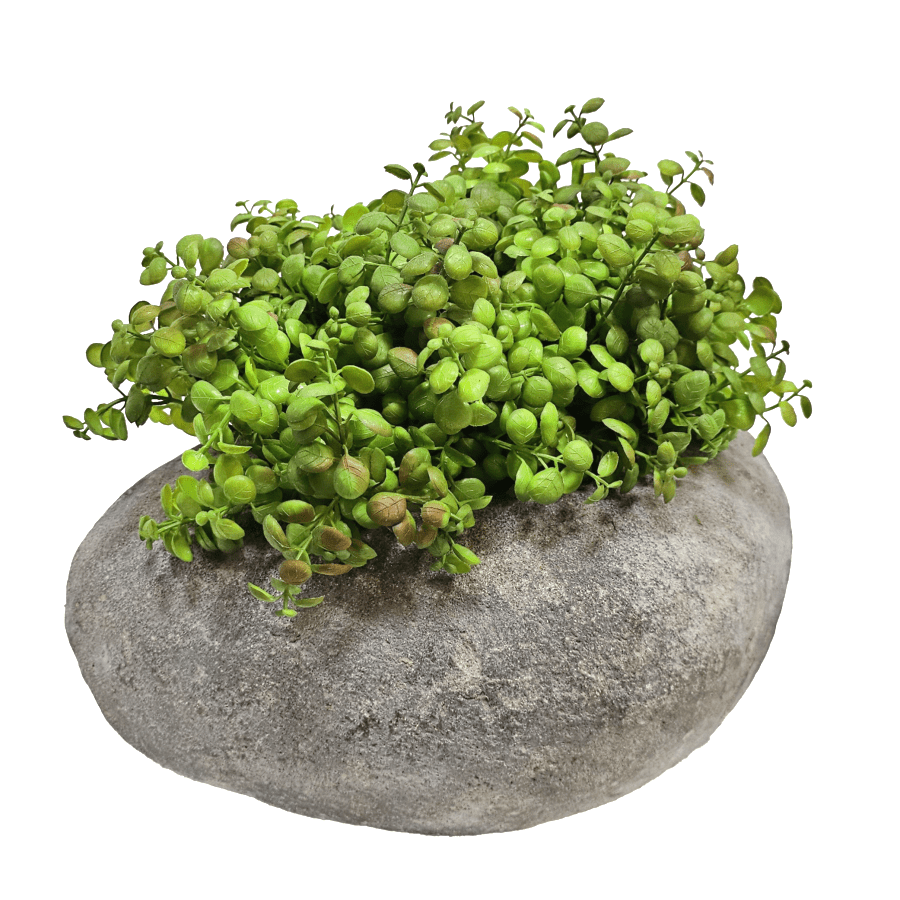 Jade Bush in Natural Stone 13"H - LDF Silk