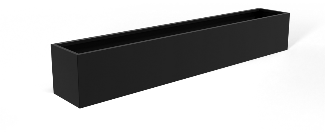 Low Rectangular Tabetop Planter for Indoor and Outdoor Use 7"H - LDF Silkcontainers