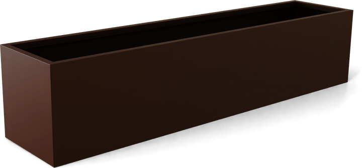 Low Rectangular Tabetop Planter for Indoor and Outdoor Use 7"H - LDF Silkcontainers