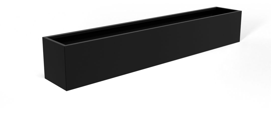 Low Rectangular Tabetop Planter for Indoor and Outdoor Use 7"H - LDF Silkcontainers