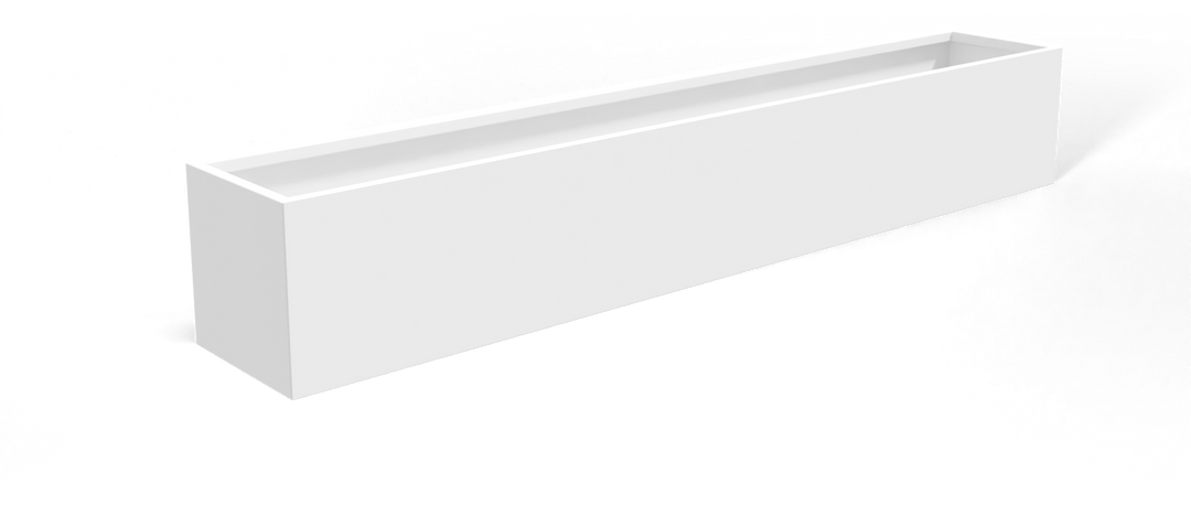 Low Rectangular Tabetop Planter for Indoor and Outdoor Use 7"H - LDF Silkcontainers