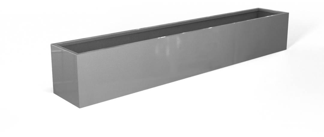 Low Rectangular Tabetop Planter for Indoor and Outdoor Use 7"H - LDF Silkcontainers