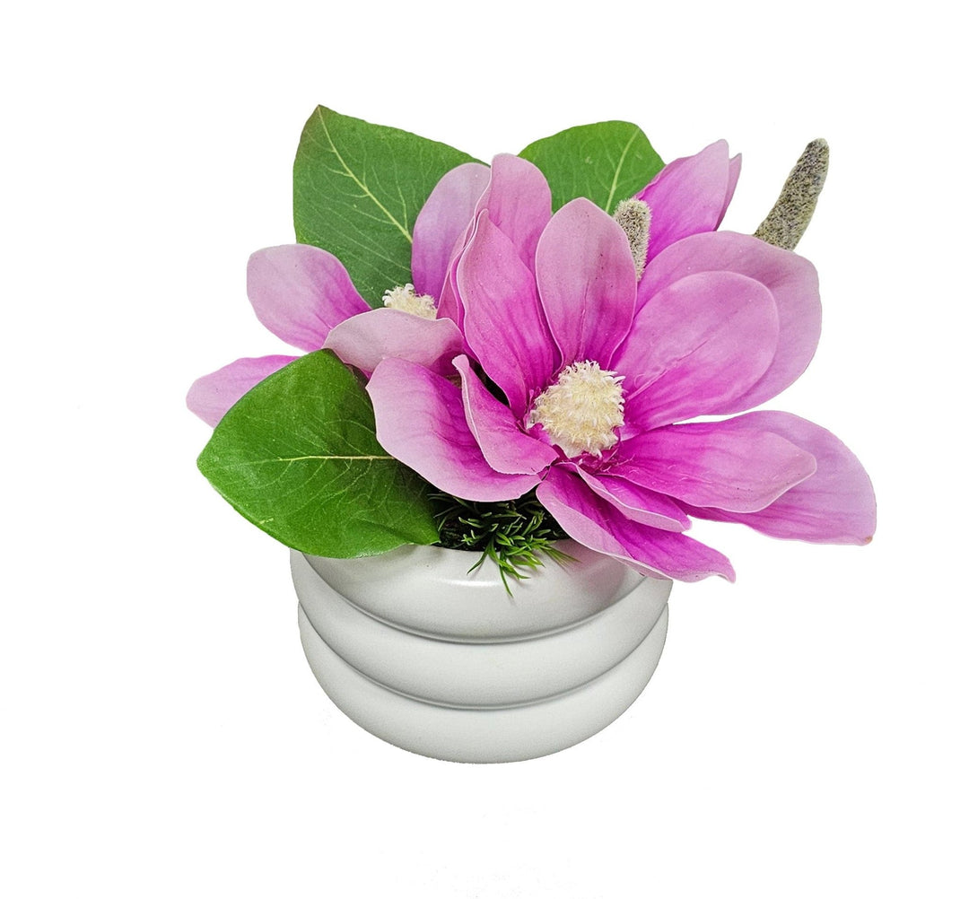 Magnolias in Ceramic. FH: 7" - LDF Silk