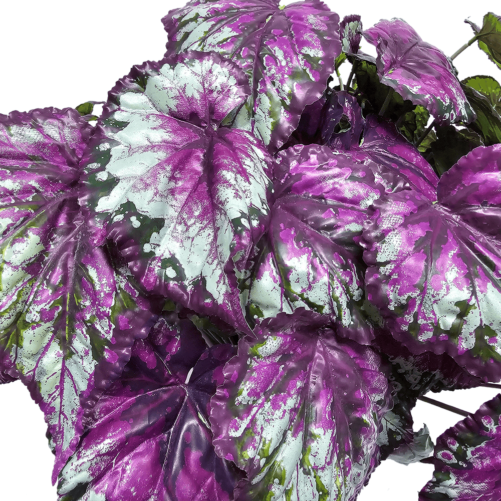 Purple Wax Begonia Plant in Growers Pot 23"H - LDF Silk