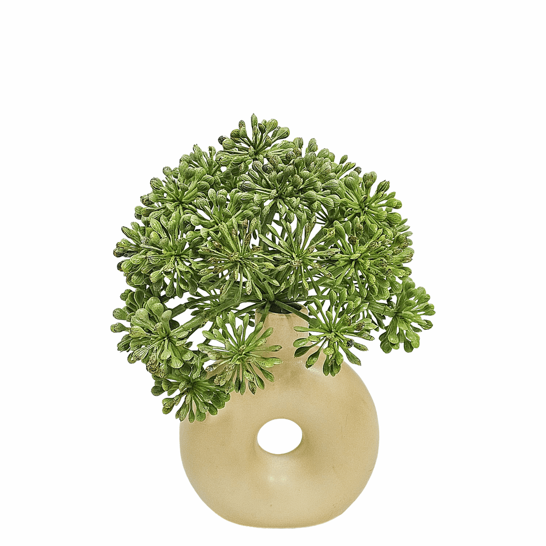 Seeded Allium Stem in Natural Vase - LDF Silk