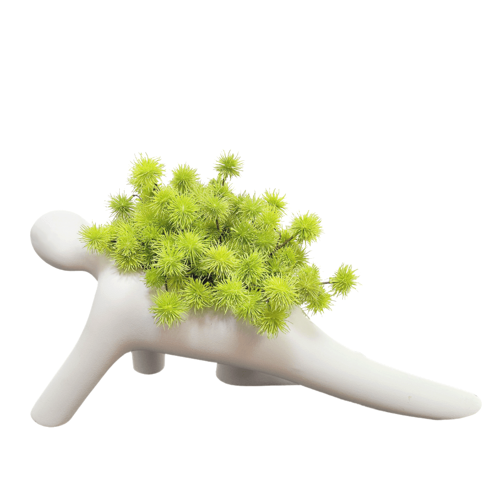 Spikey Pods in Ceramic Crawling Man 16"H - LDF Silk