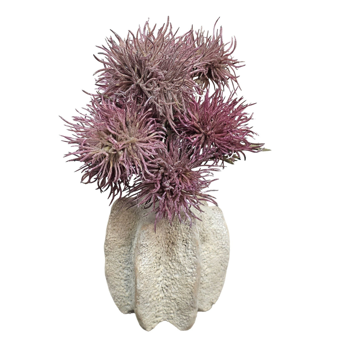 Thistle Flower in Ceramic 9"H - LDF Silk