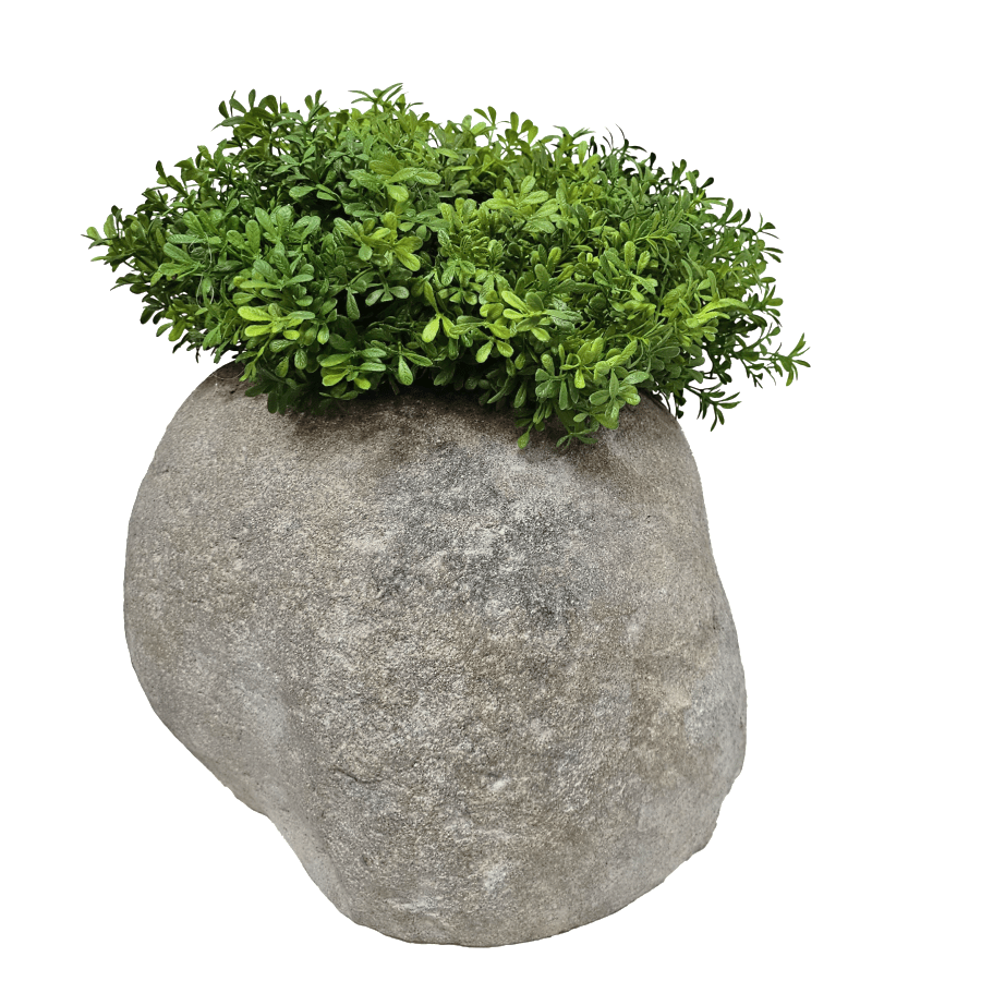 Thyme Bush in Natural Stone 14.5"H - LDF Silk