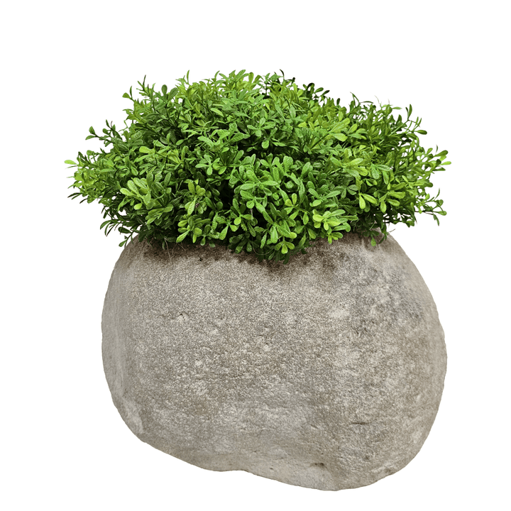 Thyme Bush in Natural Stone 14.5"H - LDF Silk