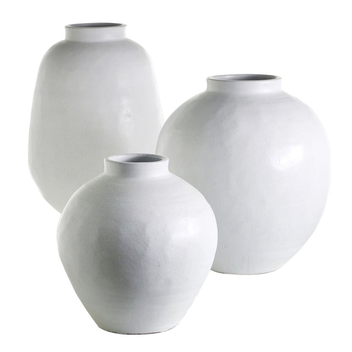 White Ceramic Urn - LDF SilkCONTAINERS