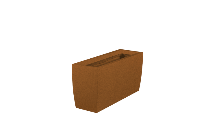Rectangular Tapered Container for Indoor and Outdoor Use