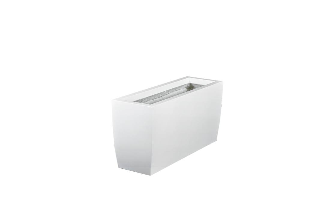 Rectangular Tapered Container for Indoor and Outdoor Use