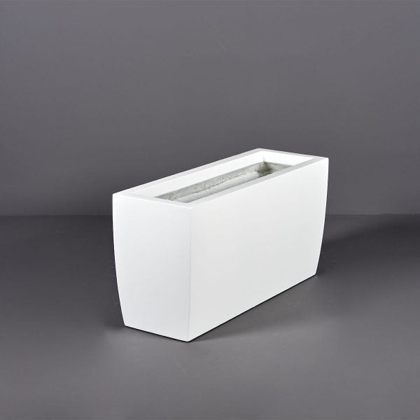 Rectangular Tapered Container for Indoor and Outdoor Use