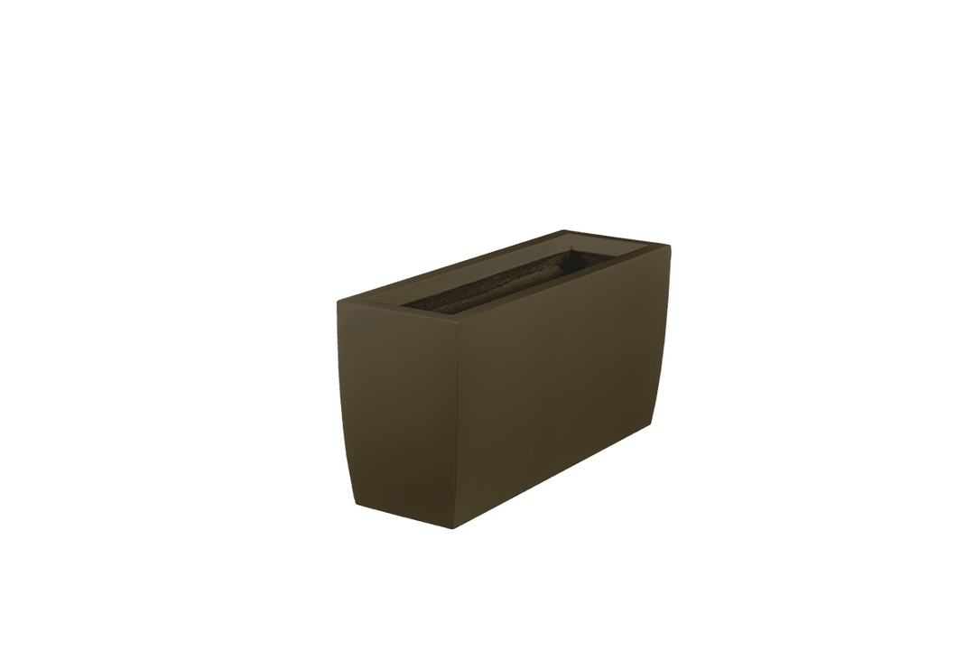Rectangular Tapered Container for Indoor and Outdoor Use