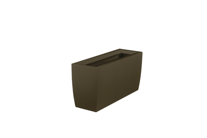Rectangular Tapered Container for Indoor and Outdoor Use