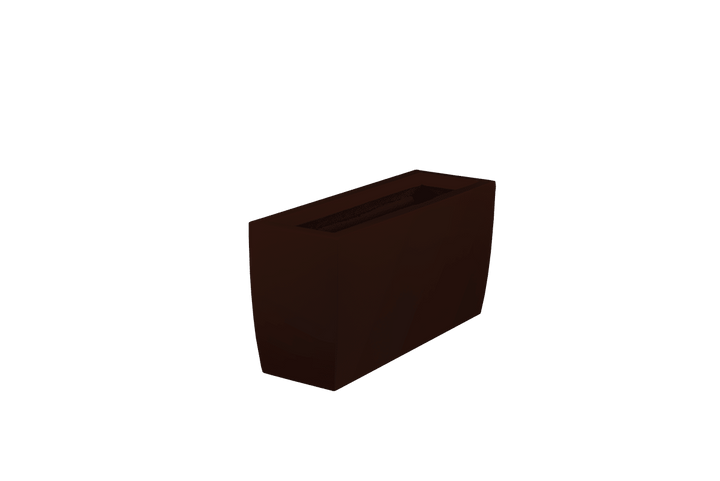 Rectangular Tapered Container for Indoor and Outdoor Use