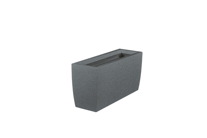 Rectangular Tapered Container for Indoor and Outdoor Use