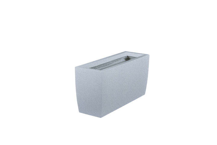 Rectangular Tapered Container for Indoor and Outdoor Use