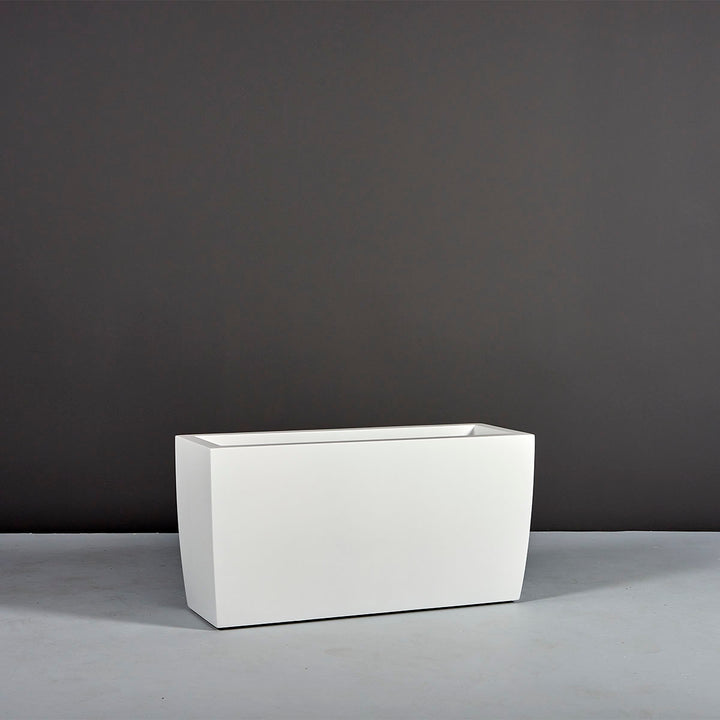 Rectangular Tapered Container for Indoor and Outdoor Use