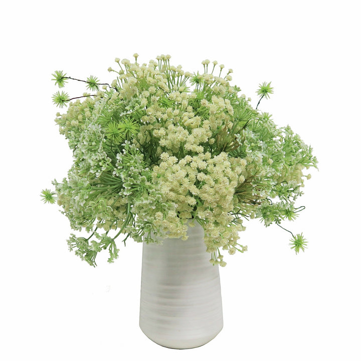 Baby's Breath, Dill and Eucalyptus Seeds in Ceramic - LDF SilkFlorals
