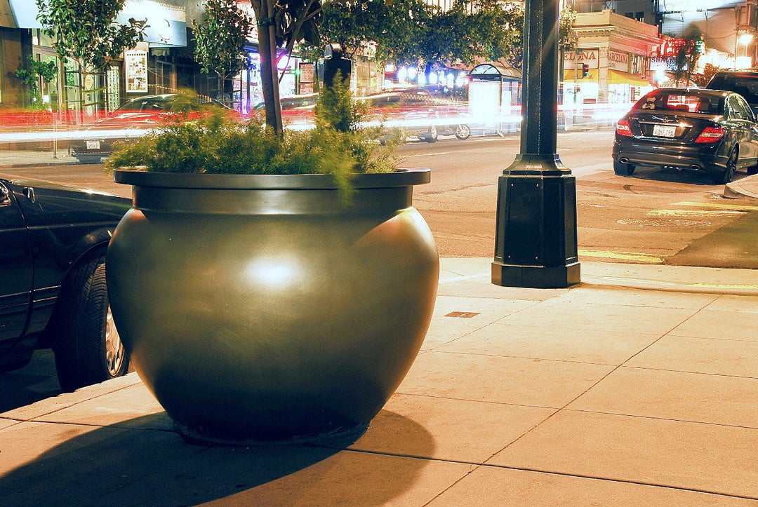 Bell - Flower Fiberglass Container - LDF SilkCONTAINERS