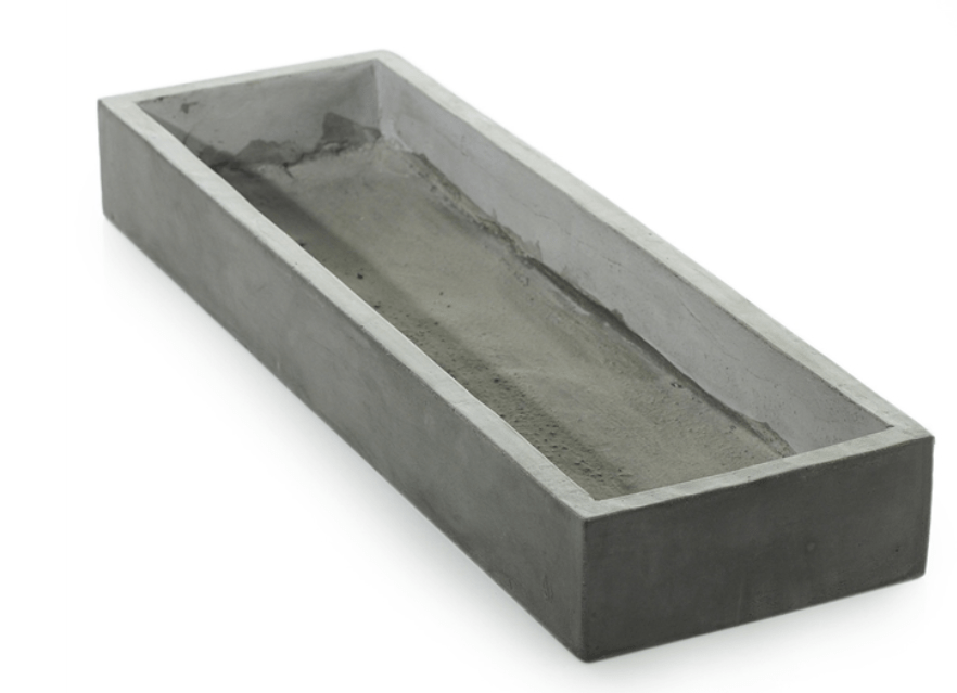 Concrete Rectangular Tray - LDF SilkCONTAINERS