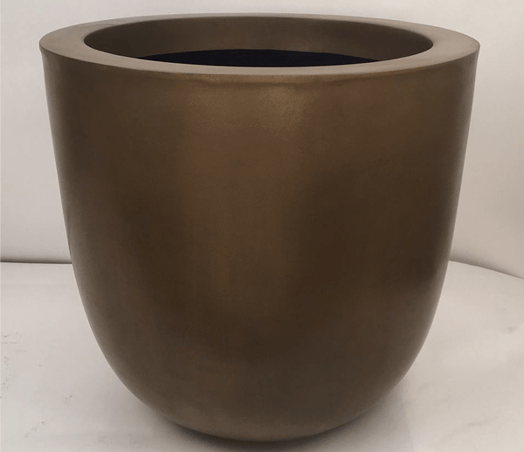 Curved Round Fiberglass Container - LDF SilkCONTAINERS