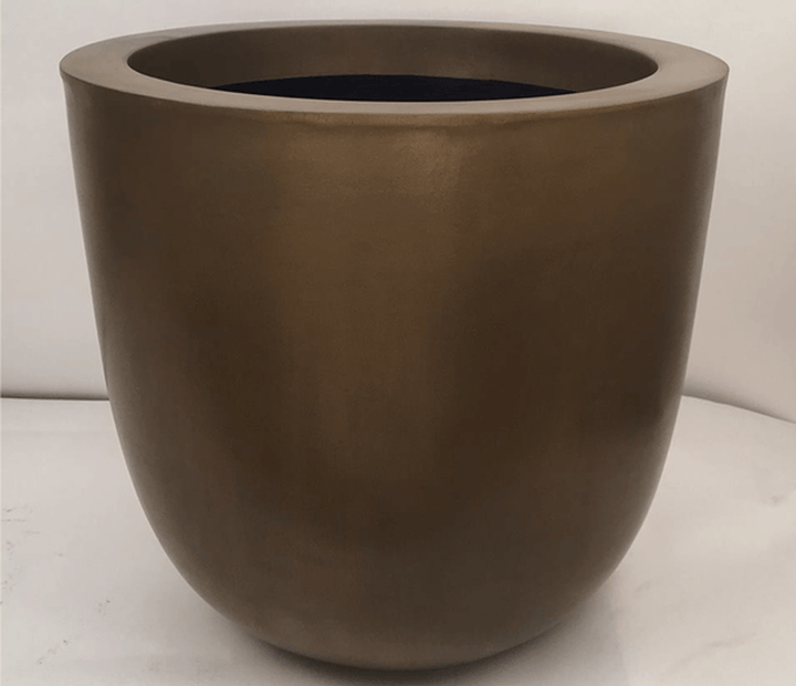 Curved Round Fiberglass Container - LDF SilkCONTAINERS