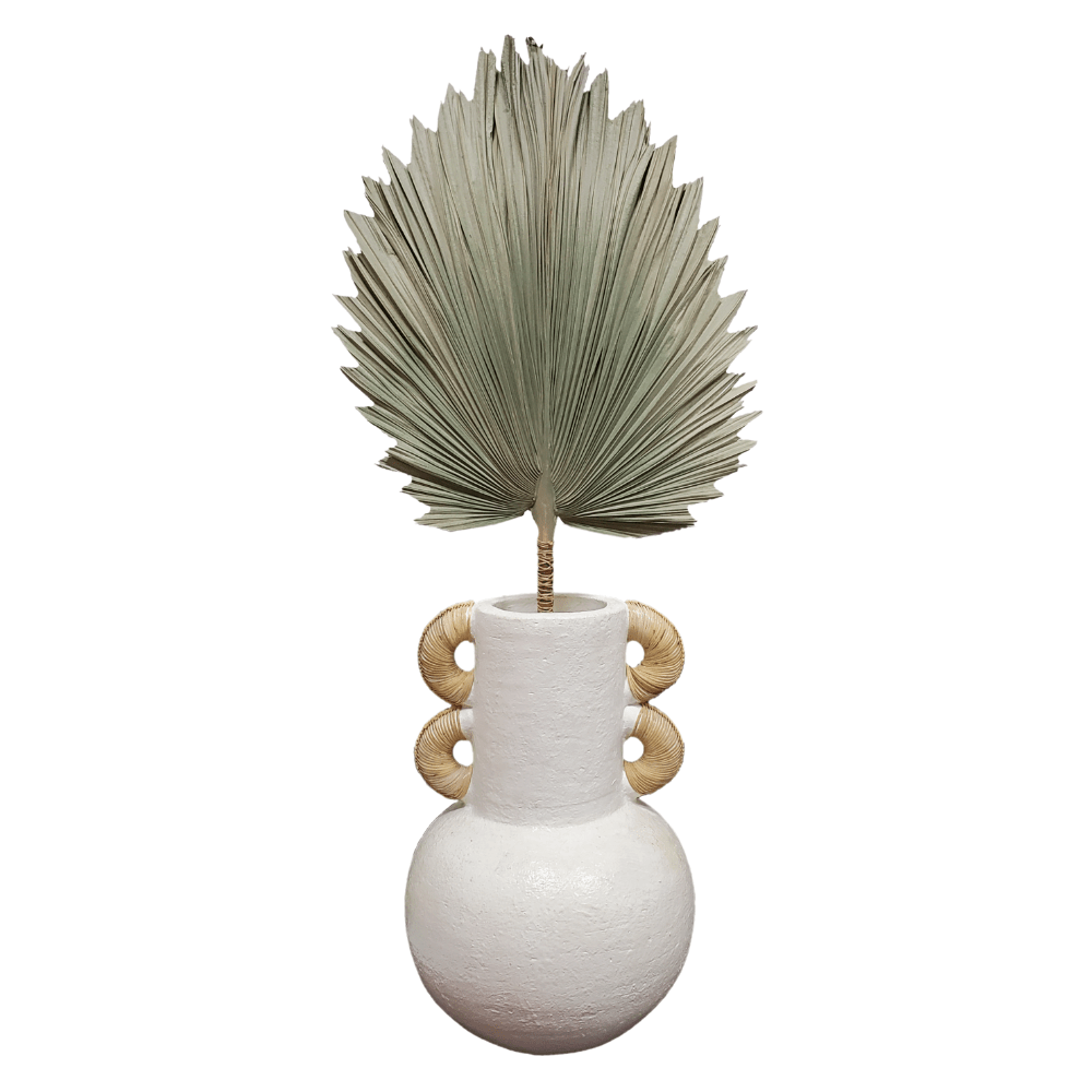 Dried Palm Frond in Ceramic 38"H - LDF Silk