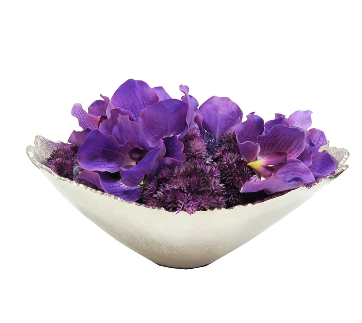 Orchids and Amethyst Crystals in Bowl