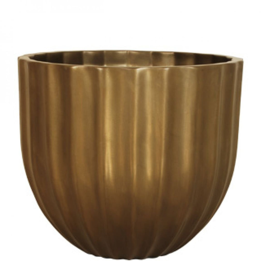 Fluted Round Fiberglass Container - LDF SilkCONTAINERS