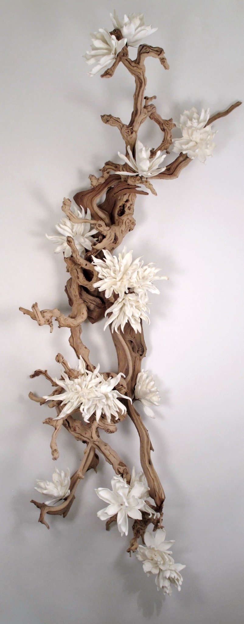 Hanging Ghostwood and Grapewood with Magnolias - LDF SilkFlorals