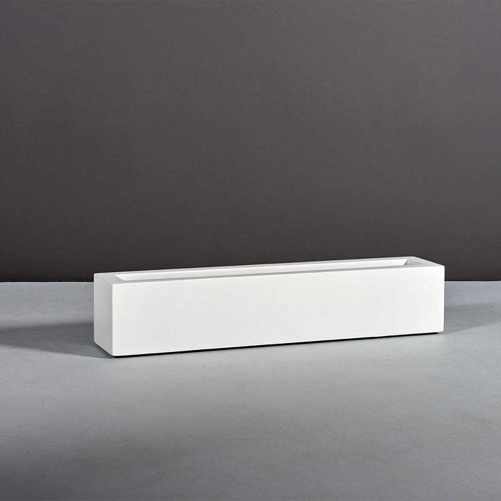 Low Rectangular Planter for Indoor and Outdoor Use 8"H - LDF Silkcontainers