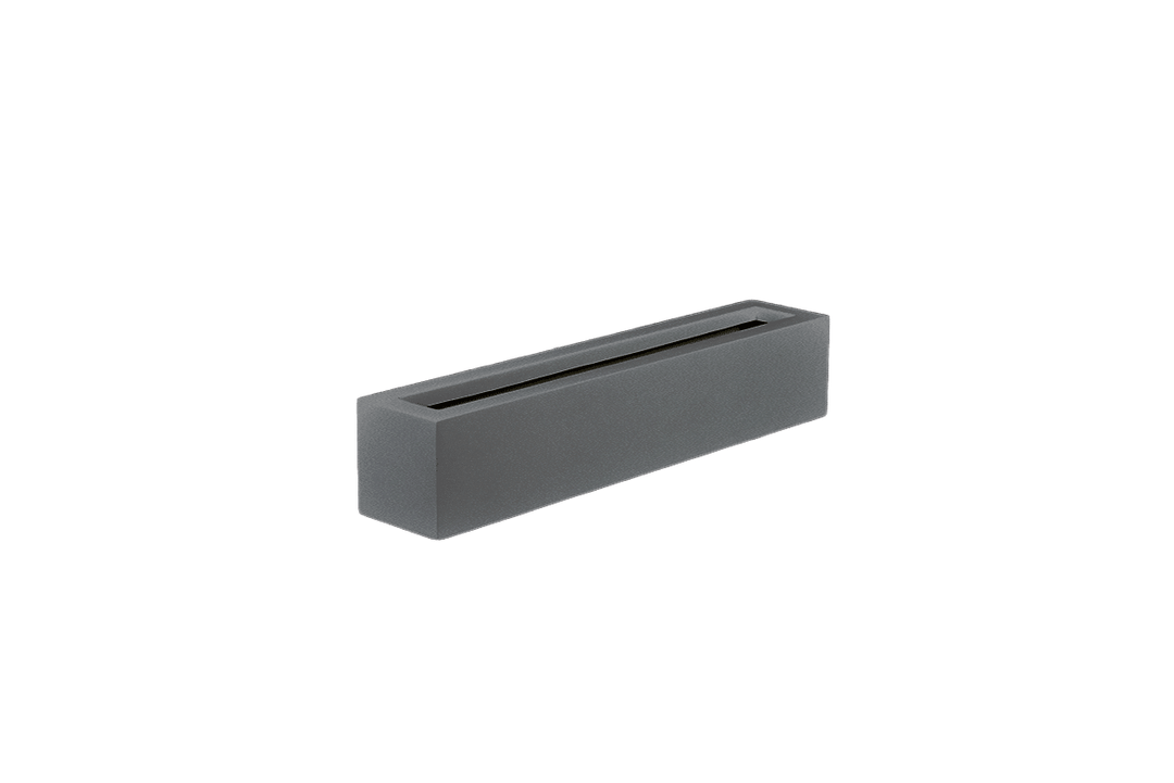 Low Rectangular Planter for Indoor and Outdoor Use 8"H - LDF Silkcontainers