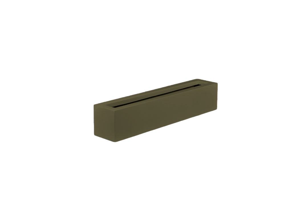 Low Rectangular Planter for Indoor and Outdoor Use 8"H - LDF Silkcontainers