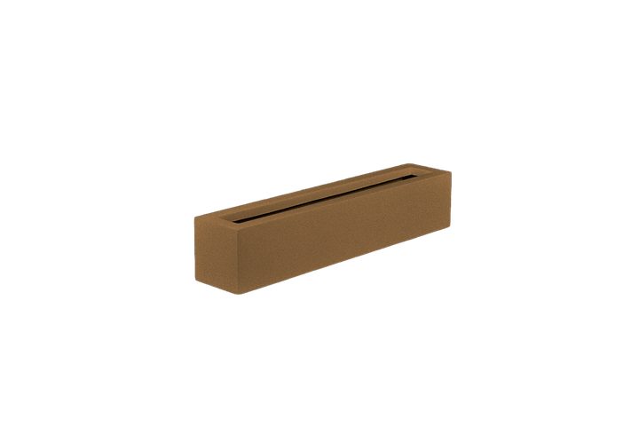 Low Rectangular Planter for Indoor and Outdoor Use 8"H - LDF Silkcontainers